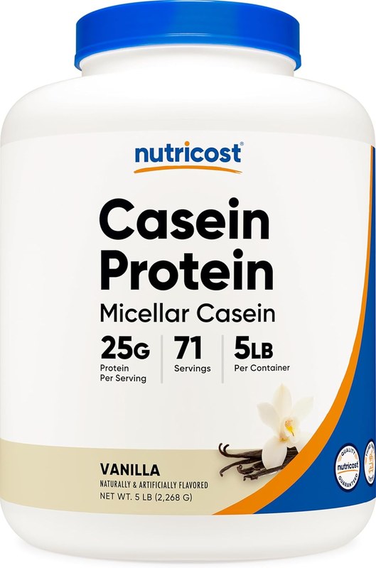 Nutricost Casein Protein Powder 5 lb (Vanilla), Micellar Casein