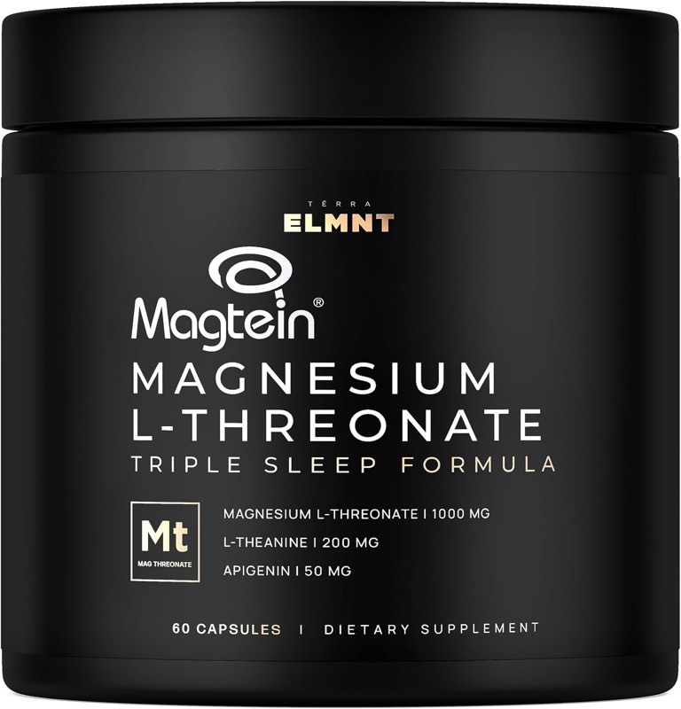 TERRA ELMNT Magtein Magnesium L-Threonate Triple Sleep Formula, 60 Capsules